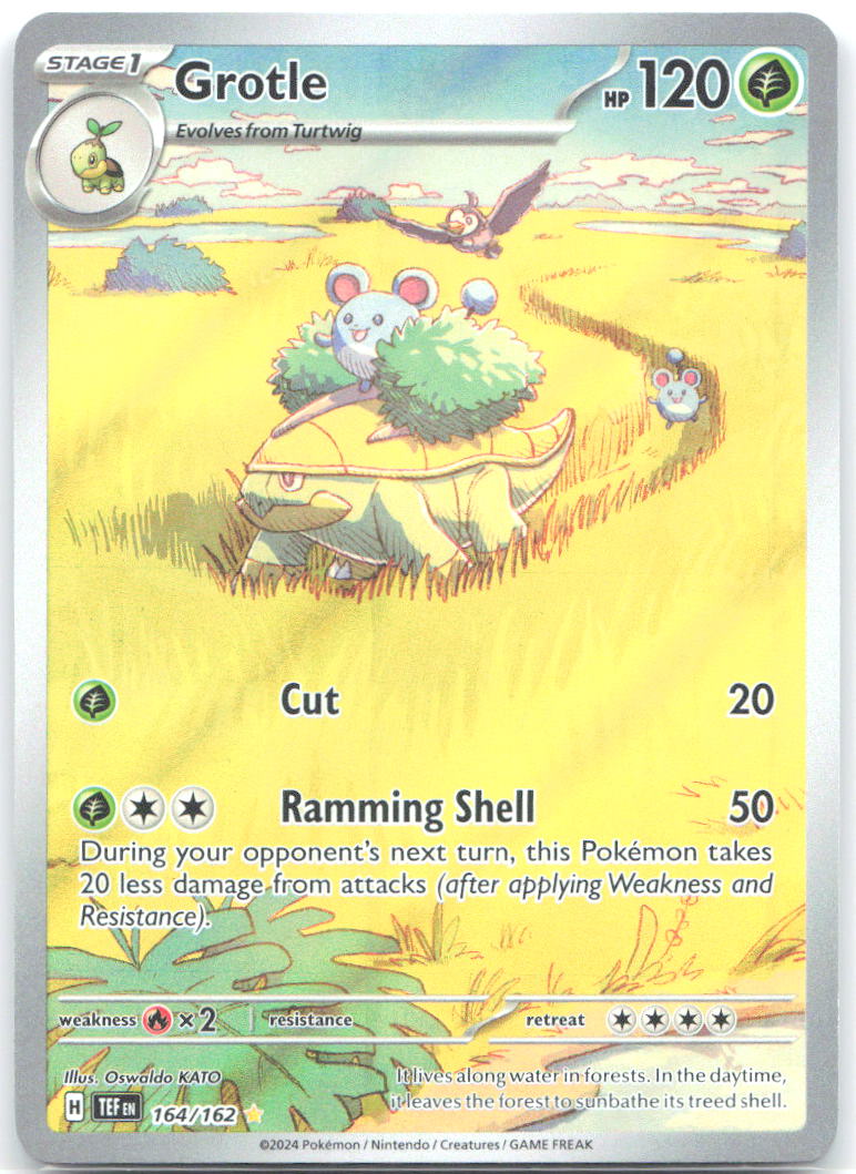 Grotle Holo Illustration Rare SV05: Temporal Forces 164/162 NM Uninori