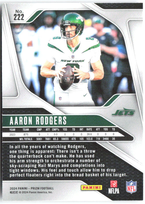 Aaron Rodgers Panini Prizm 222 2024 New York Jets