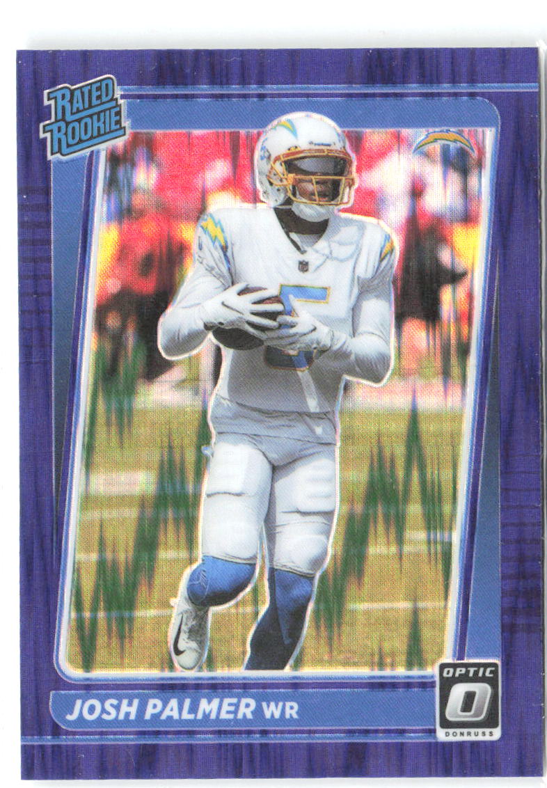 Josh Palmer Donruss Optic - Purple Shock 229 2021 Los Angeles Chargers
