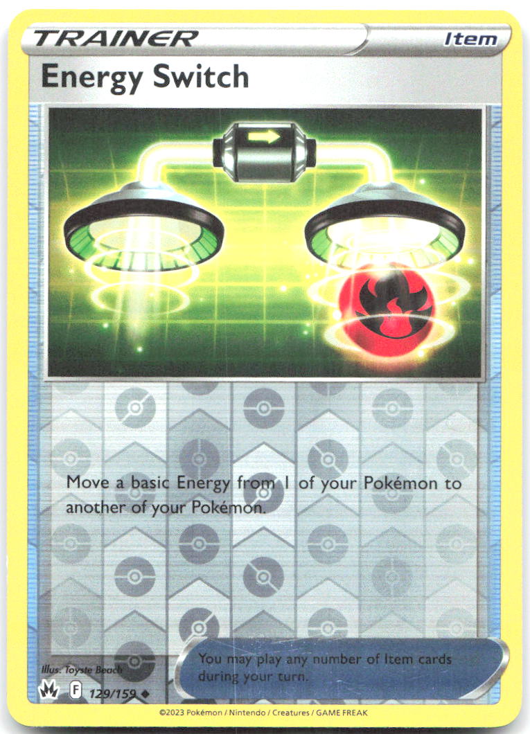 Energy Switch Reverse Holo Uncommon SWSH Crown Zenith 129/159 NM Toyste Beach