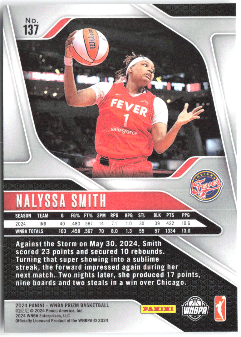 NaLyssa Smith Panini Prizm WNBA 137 2024 Indiana Fever