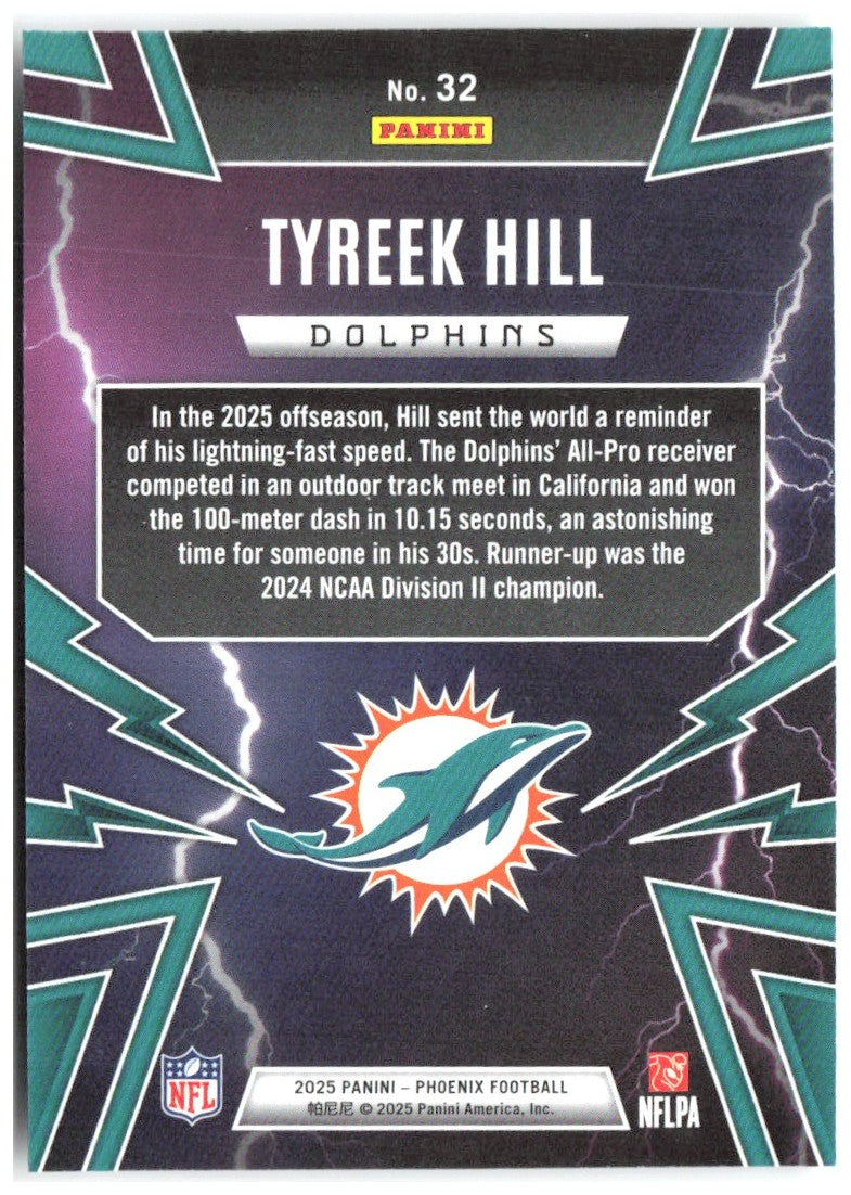 Tyreek Hill Panini Phoenix - Thunderbirds 32 2025 Miami Dolphins