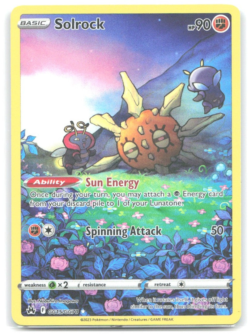 Solrock Ultra Rare Crown Zenith Galarian Gallery GG15/GG70 NM Nobuhiro Imagawa