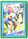 T.J. Sanders Donruss - Press Proofs Green 351 2025 Buffalo Bills