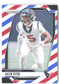 Jalen Pitre Panini Prizm - Red White and Blue 118 2024 Houston Texans