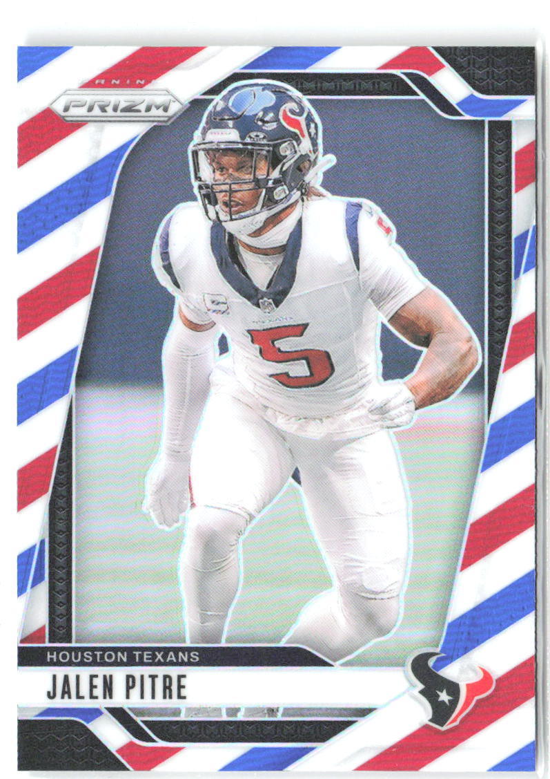 Jalen Pitre Panini Prizm - Red White and Blue 118 2024 Houston Texans