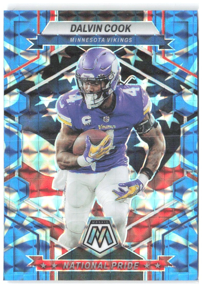 Dalvin Cook Panini Mosaic - Reactive Blue Mosaic 263 2023 Minnesota Vikings