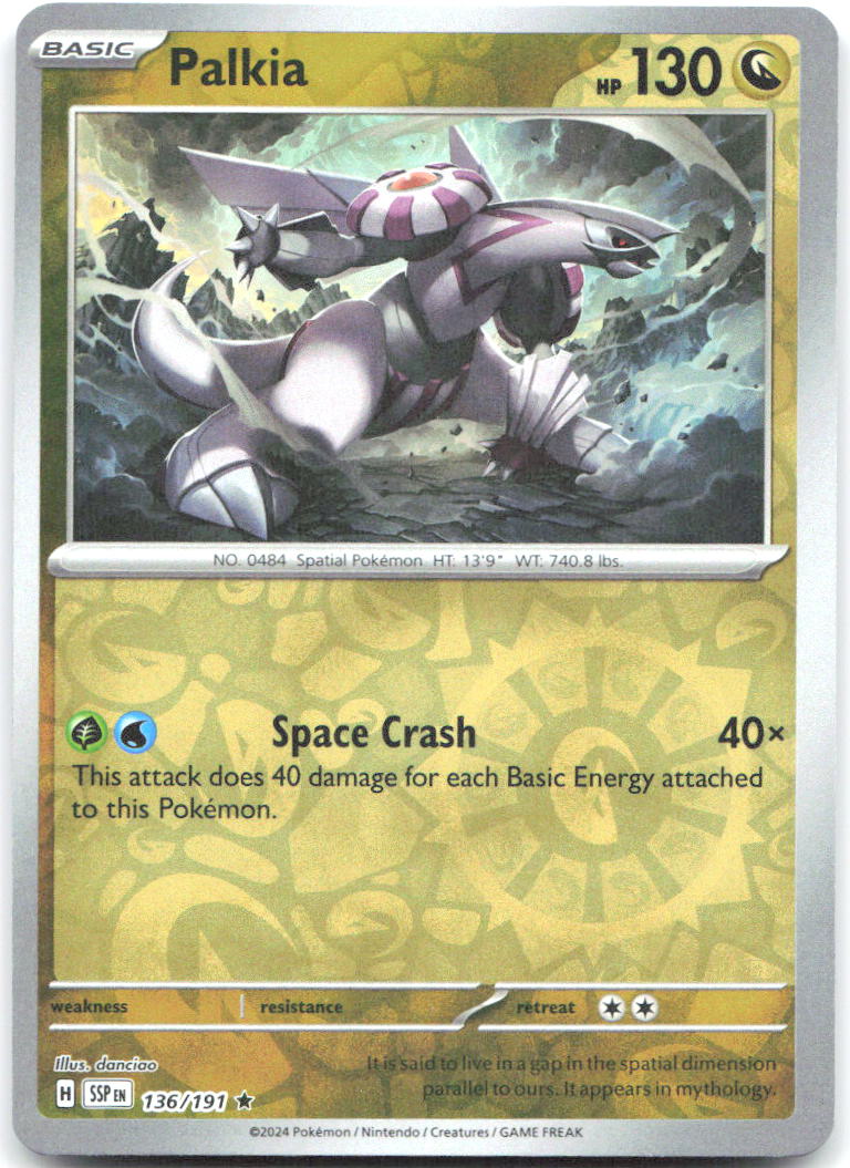 Palkia Reverse Holo Rare SV08 Surging Sparks 136/191 NM danciao