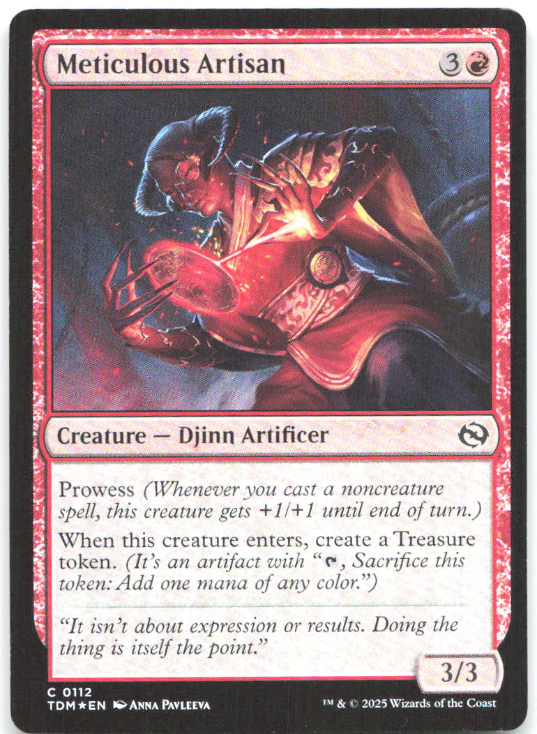 Meticulous Artisan Foil C Tarkir Dragonstorm 112 NM Anna Pavleeva