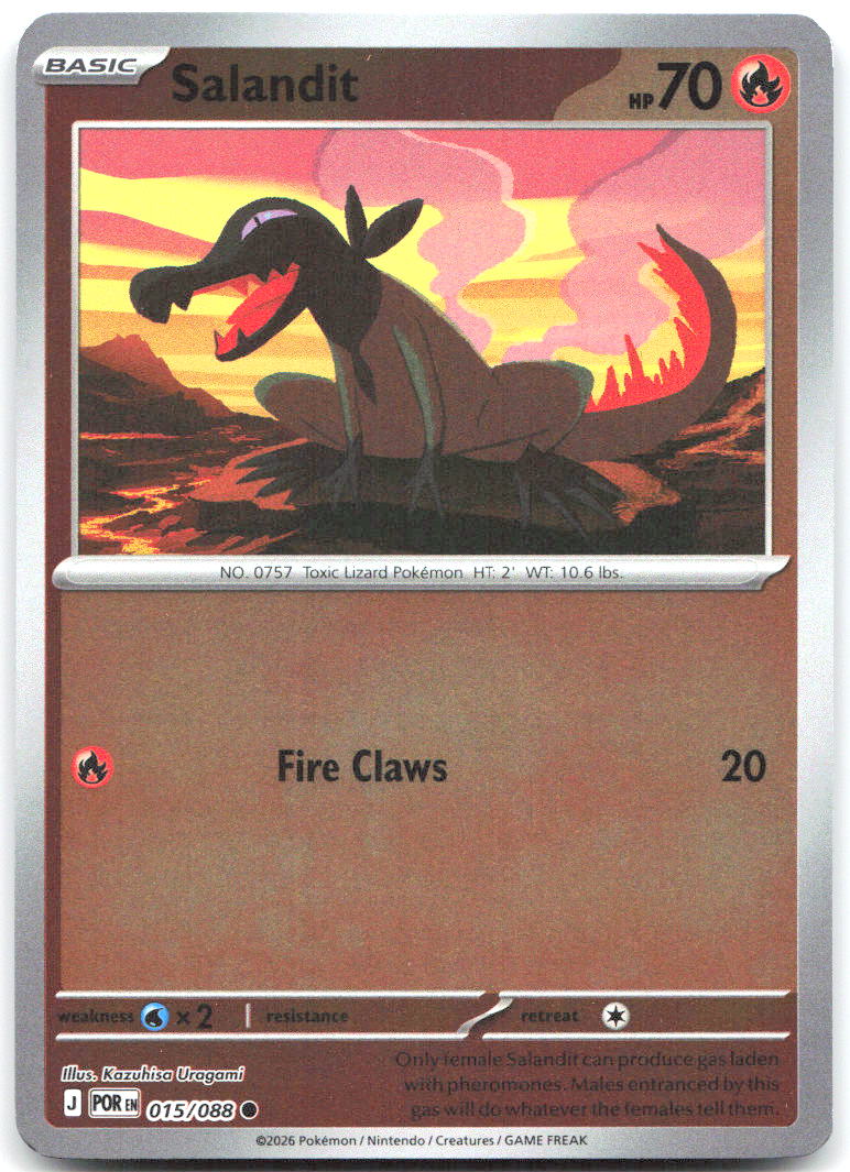 Salandit Reverse Holo Common ME03 Perfect Order 015/088 NM Kazuhisa Uragami