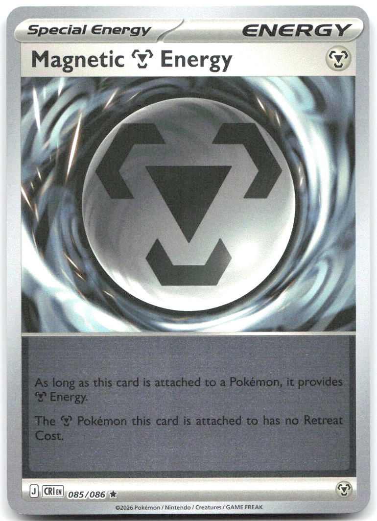 Magnetic Metal Energy Reverse Holo Rare Chaos Rising 085/086 NM Takumi Akabane