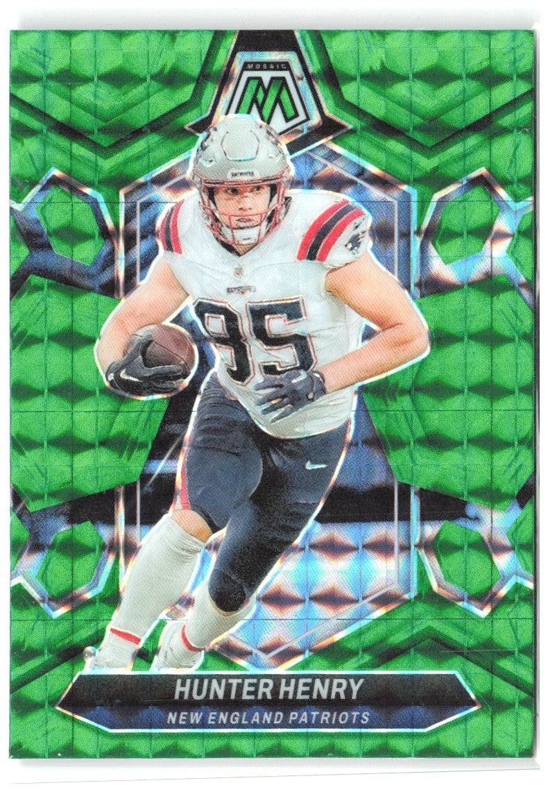 Hunter Henry Panini Mosaic - Mosaic Green 152 2024 New England Patriots