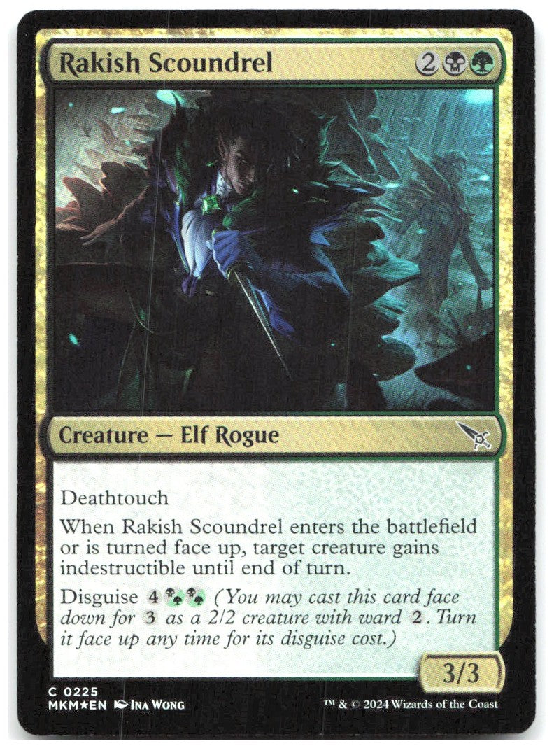 Rakish Scoundrel Foil C Murders at Karlov Manor 225 NM Ina Wong