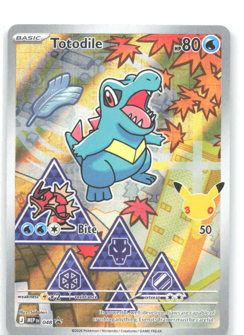 Totodile Holo Promo ME: Mega Evolution Promo 048 NM Saboteri
