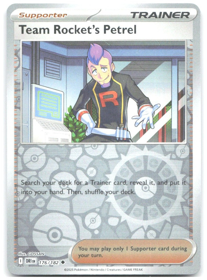 Team Rocket's Petrel Reverse Holo SV10 Destined Rivals 176/182 NM AYUMI ODASHIMA