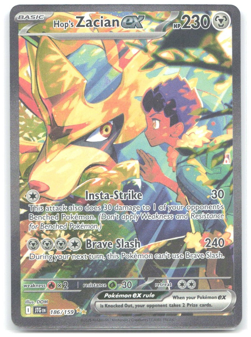 Hop's Zacian ex Special Illustration Rare SV09 Journey Together 186/159 NM DOM