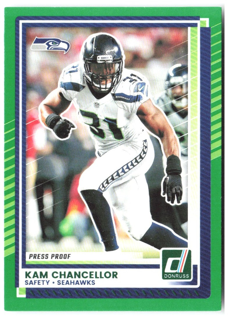 Kam Chancellor Donruss - Press Proofs Green 54 2025 Seattle Seahawks