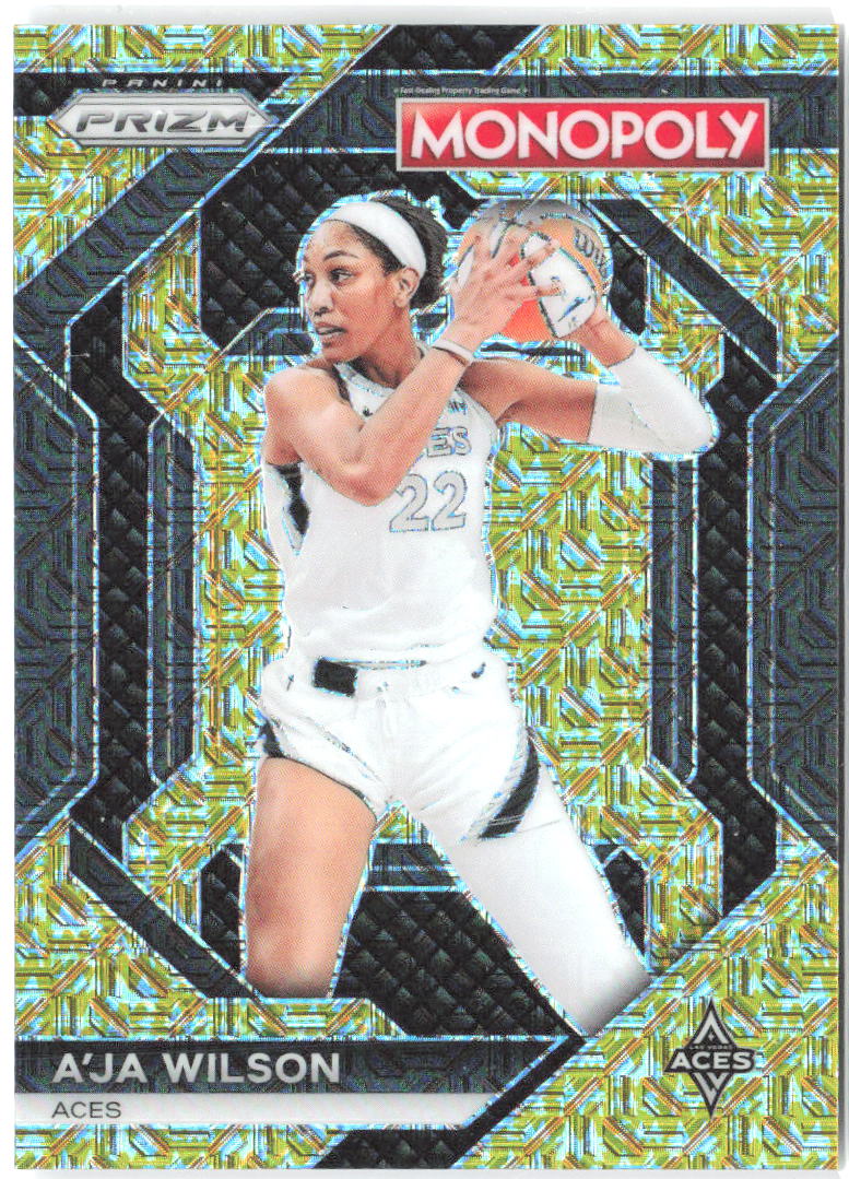 A'ja Wilson Prizm Monopoly All-Star Gold Millionaire Shimmer WNBA3 2024 /500
