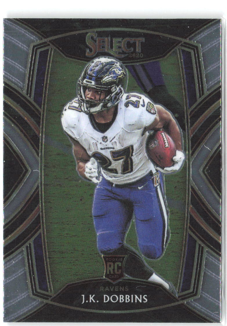 J.K. Dobbins Panini Select 252 2020 Baltimore Ravens RC
