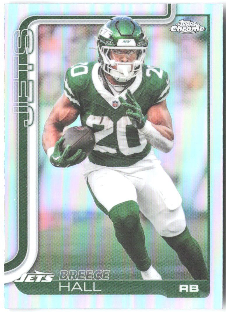 Breece Hall Topps Chrome - Refractor 238 2025 New York Jets