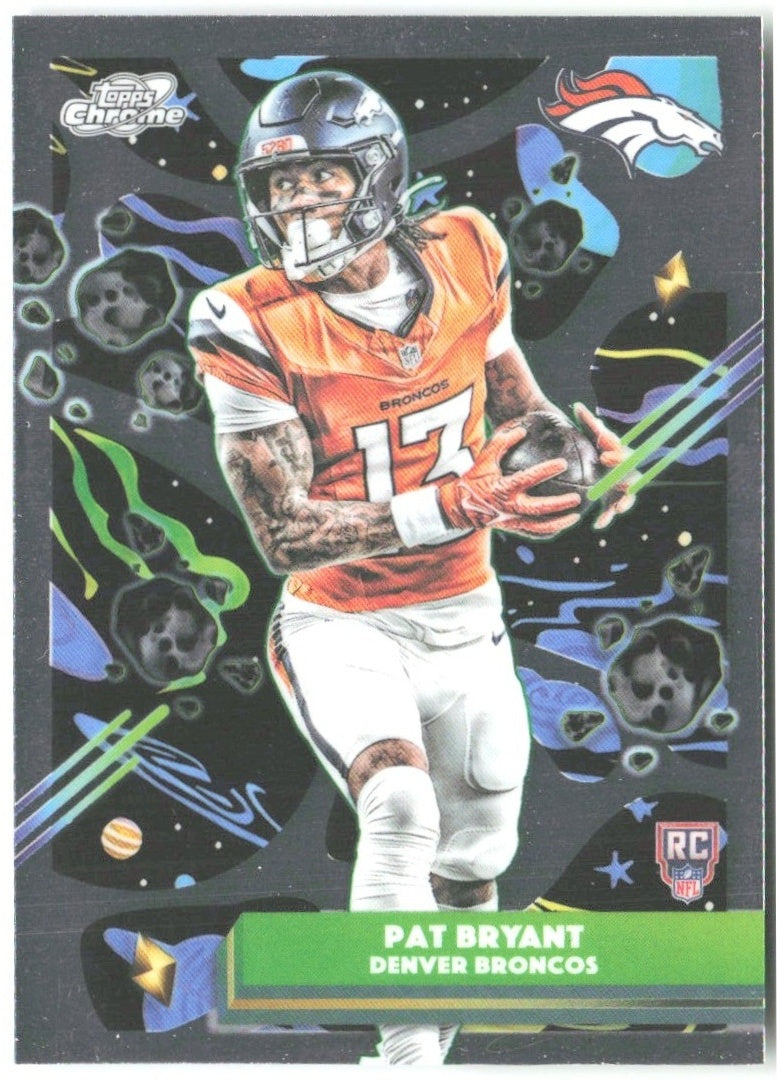 Pat Bryant Topps Chrome Cosmic 133 2025 Denver Broncos RC