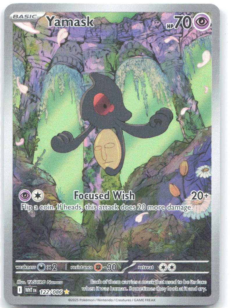 Yamask Holo Illustration Rare SV: White Flare 122/086 NM Shibuzoh