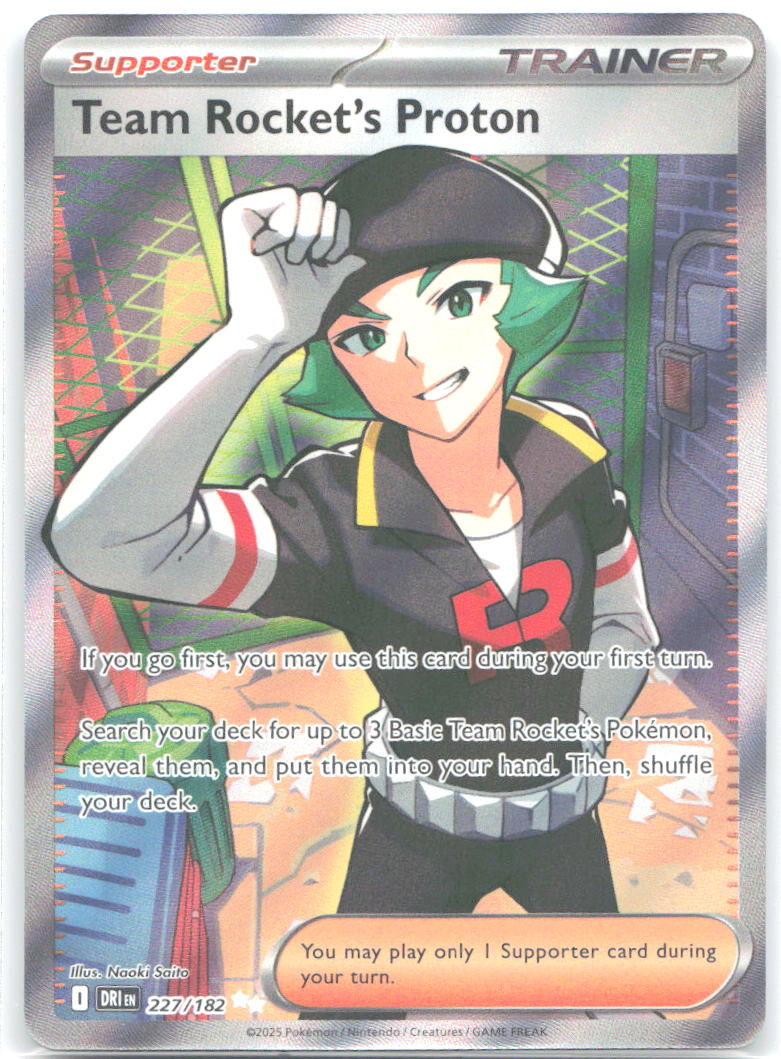 Team Rocket's Proton Ultra Rare SV10: Destined Rivals 227/182 NM aky CG Works