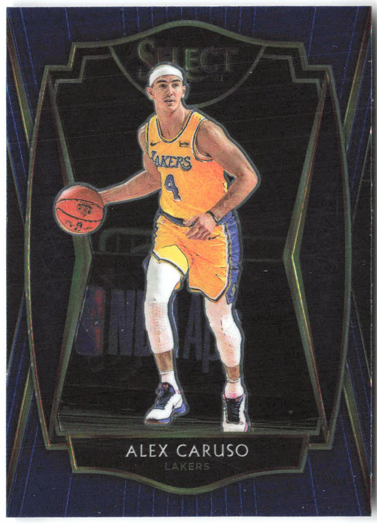 Alex Caruso Panini Select - Blue 145 2020-21 Los Angeles Lakers