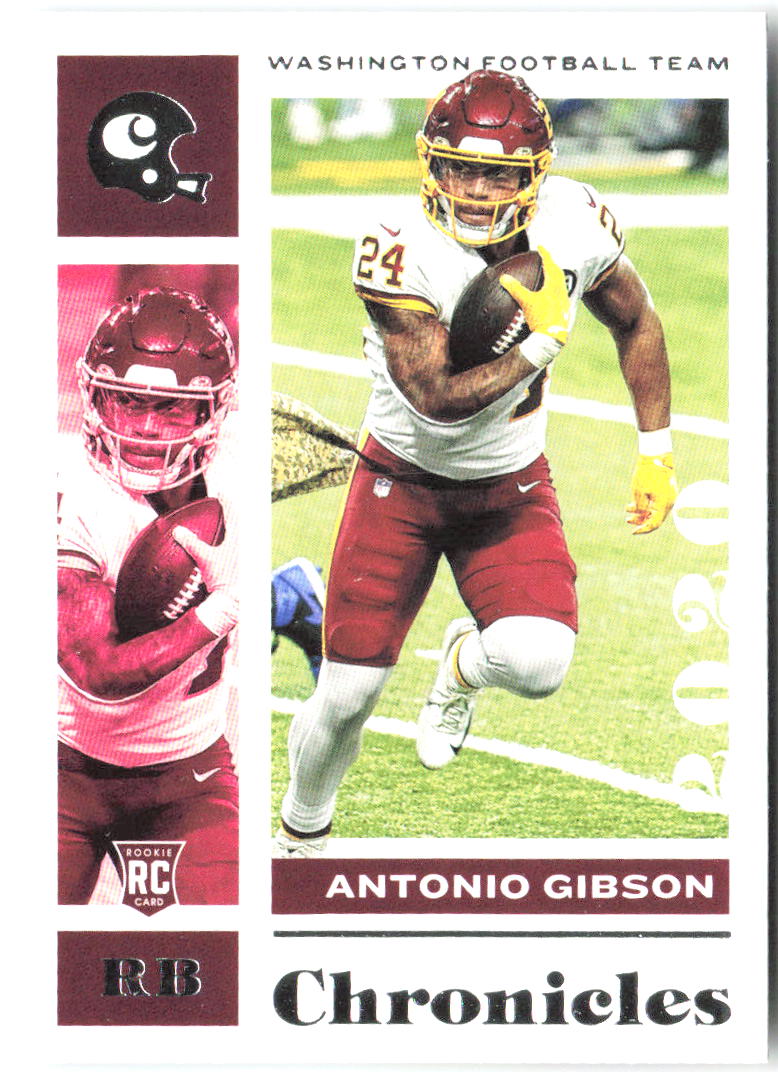 Antonio Gibson Panini Chronicles 100 2020 Washington Football Team RC