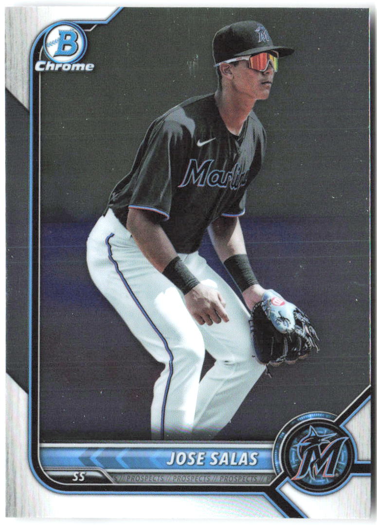 Jose Salas Bowman - Chrome Prospects BCP-30 2022 Miami Marlins