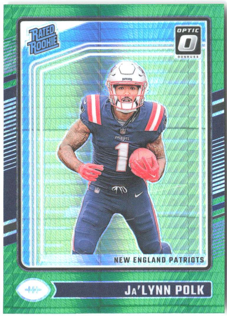 Ja'Lynn Polk Donruss Optic - Green Hyper 240 2024 New England Patriots