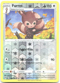Furret Reverse Holo Uncommon SWSH03 Darkness Ablaze 136/189 NM tetsuya koizumi