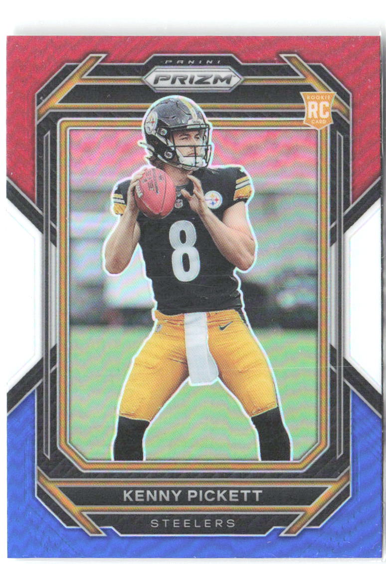 Kenny Pickett Panini Prizm - Red White and Blue 301 2022 Pittsburgh Steelers