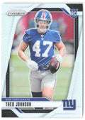 Theo Johnson Panini Prizm - Silver 390 2024 New York Giants
