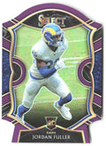 Jordan Fuller Panini Select - Purple Prizm Die Cut 75 2020 Los Angeles Rams