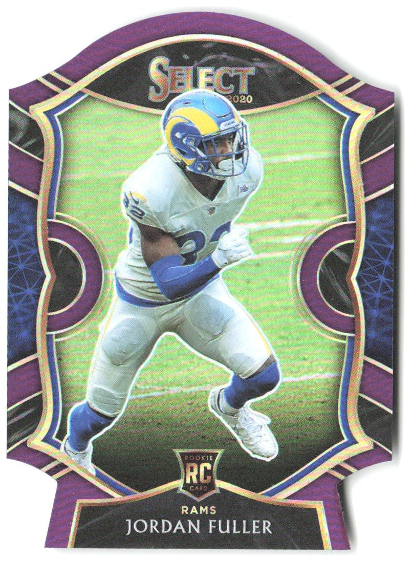Jordan Fuller Panini Select - Purple Prizm Die Cut 75 2020 Los Angeles Rams