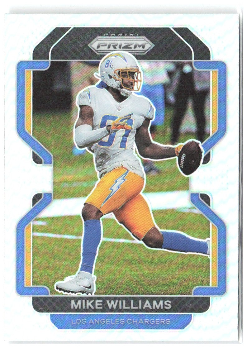 Mike Williams Panini Prizm - Silver 167 2021 Los Angeles Chargers