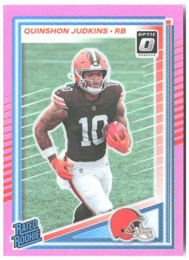 Quinshon Judkins Donruss - Optic Rated Rookies Pink 330 2025 Cleveland Browns