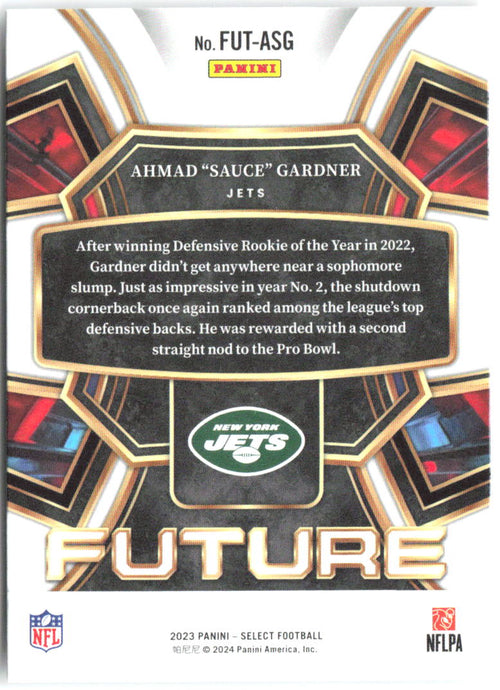 Ahmad "Sauce" Gardner Panini Select - Future FUT-ASG 2023 New York Jets