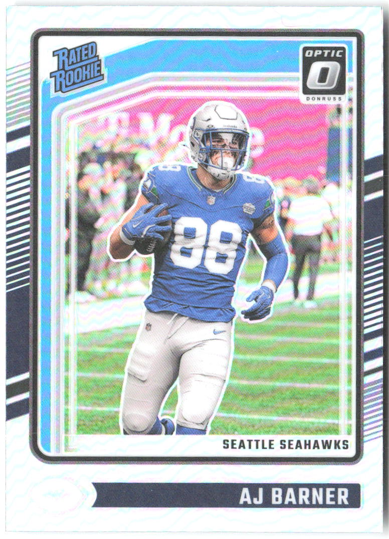 AJ Barner Donruss Optic - Holo 204 2024 Seattle Seahawks
