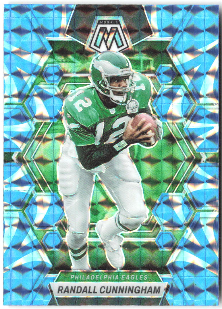 Randall Cunningham Panini Mosaic - Reactive Blue Mosaic 199 2023 Philadelphia Eagles