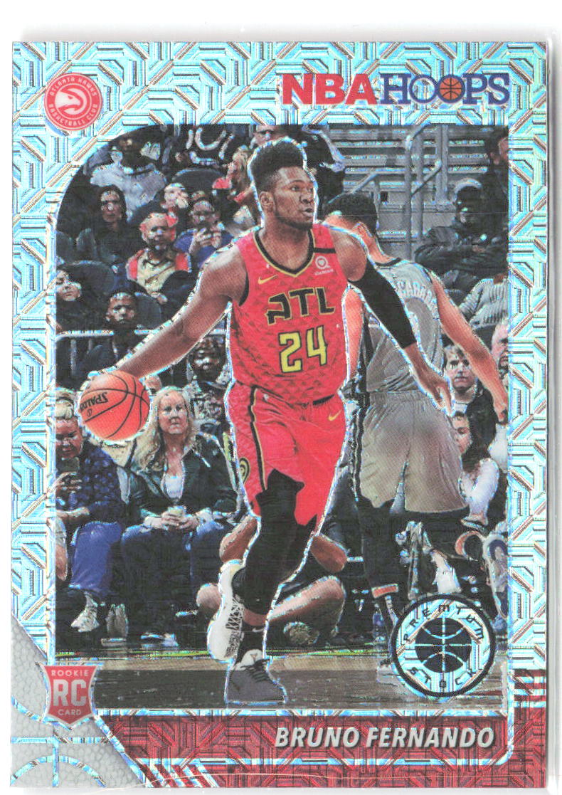 Bruno Fernando Hoops Premium Stock Prizms Silver Mojo 228 2019-20 Atlanta Hawks
