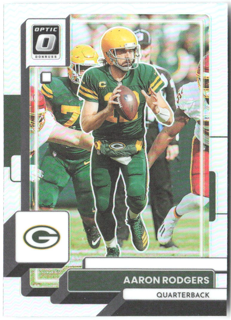 Aaron Rodgers Donruss Optic - Holo 70 2022 Green Bay Packers