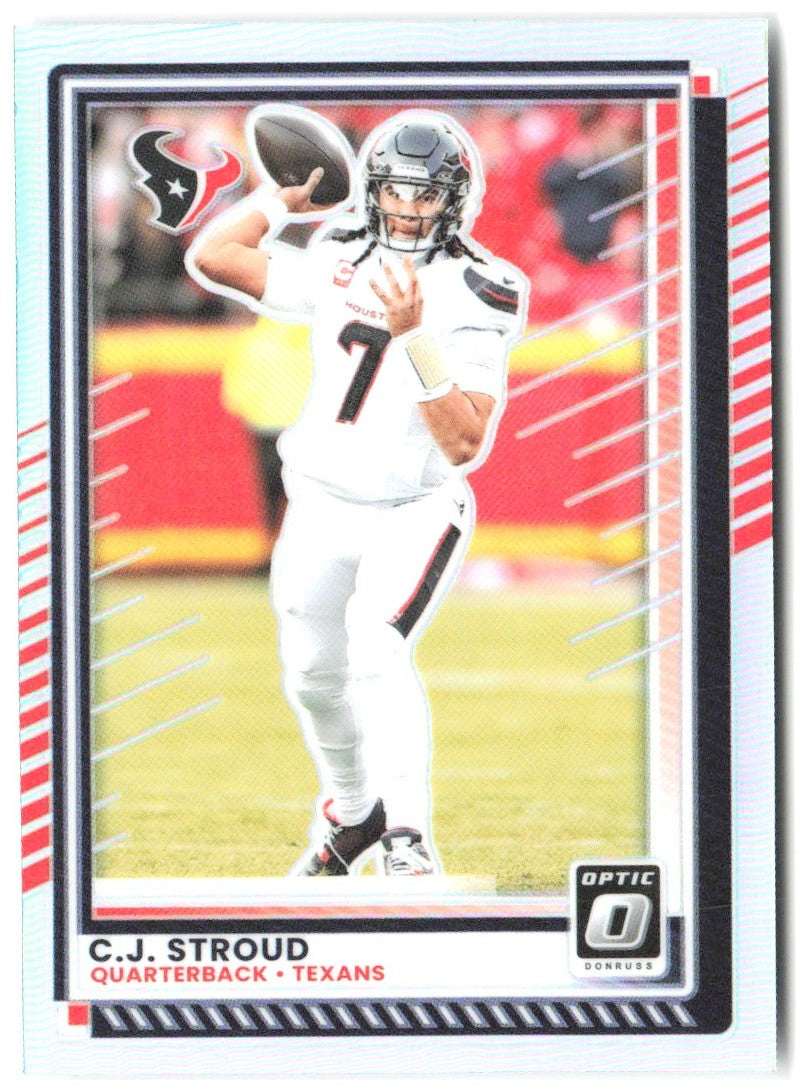 C.J. Stroud Donruss Optic - Holo 162 2025 Houston Texans