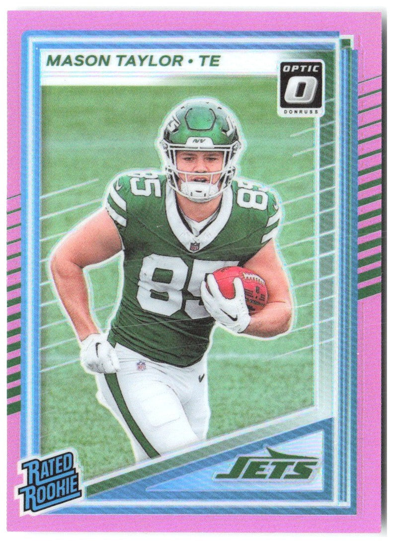 Mason Taylor Donruss - Optic Rated Rookies Preview Pink 328 2025 New York Jets