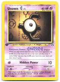 Unown [E] 1st Edition Common Neo Discovery 67/75 NM CR CG gangs
