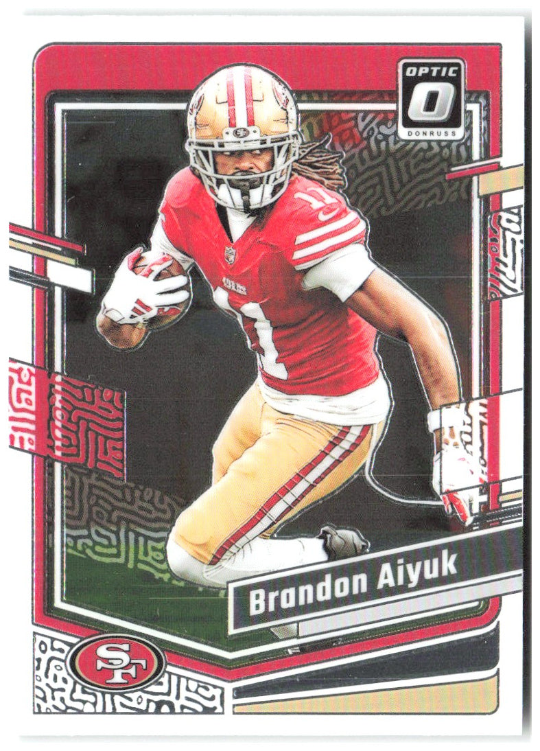 Brandon Aiyuk Donruss Optic 167 2023 San Francisco 49ers