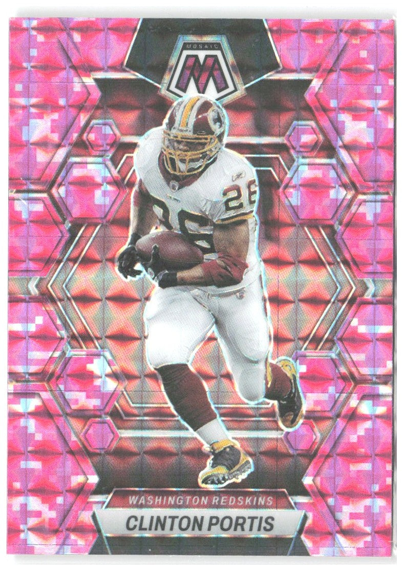 Clinton Portis Panini Mosaic - Camo Pink Mosaic 249 2023 Washington Redskins