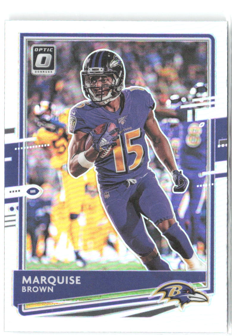 Marquise Brown Donruss Optic - Holo 12 2020 Baltimore Ravens