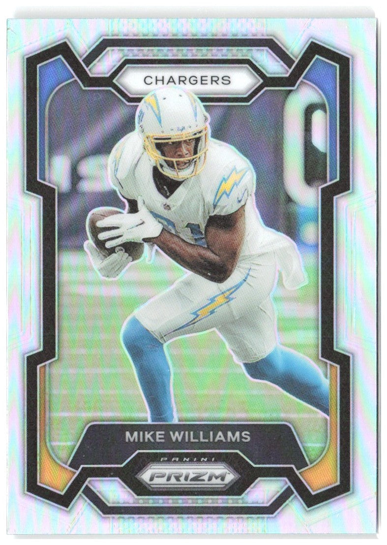 Mike Williams Panini Prizm - Silver 161 2023 Los Angeles Chargers